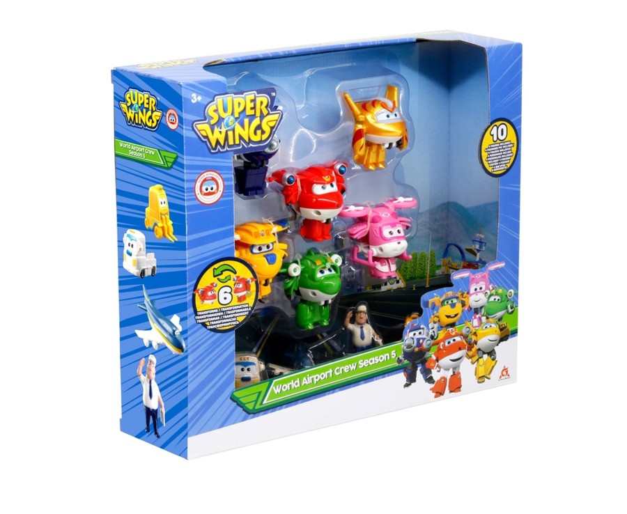 Toys Ken Black Toys | World Airport Crew Season 5 -Transform-A-Bots 10Pk