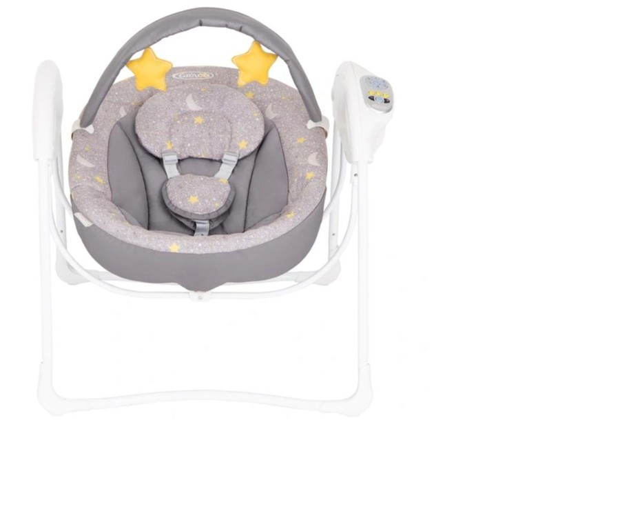 Baby Ken Black Toys | Graco Glider Lite Swing Stargazer