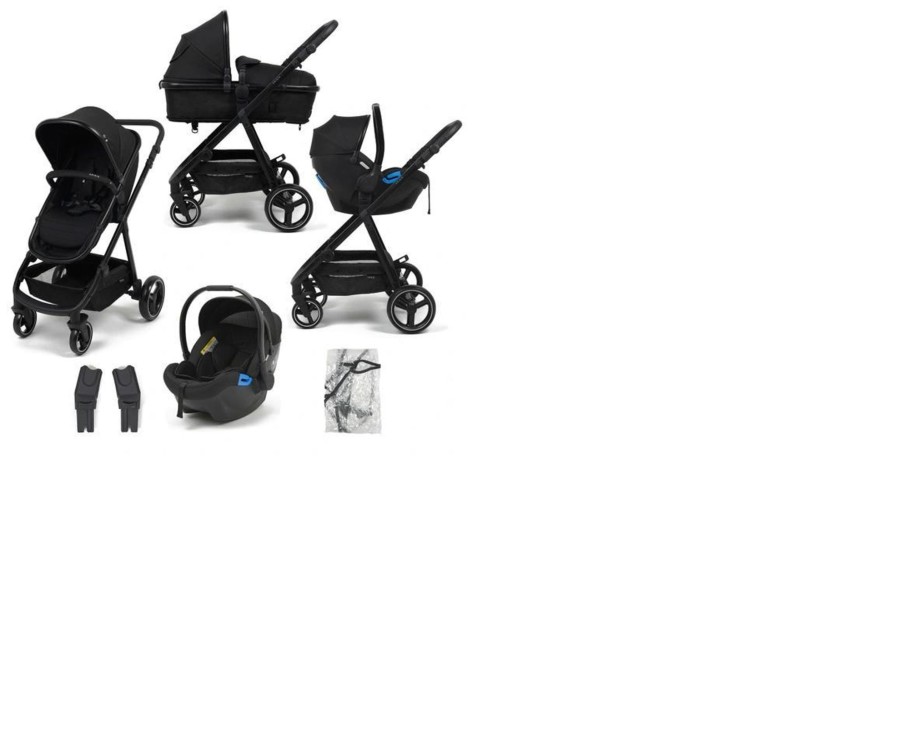 Baby Ken Black Toys | Origin By Babylo 2-In-1 Travel System Black & Car Seat