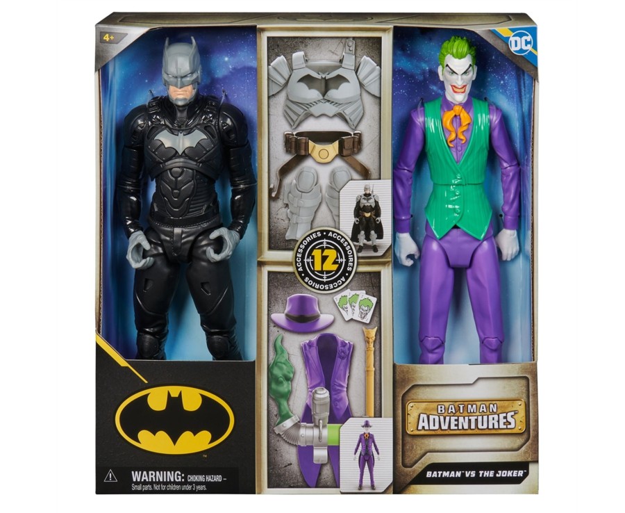 Toys Ken Black Toys | Dc Comics, Batman Adventures, Batman Vs The Joker Action Figures Set, 2 Figures, 12 Armor Accessorie