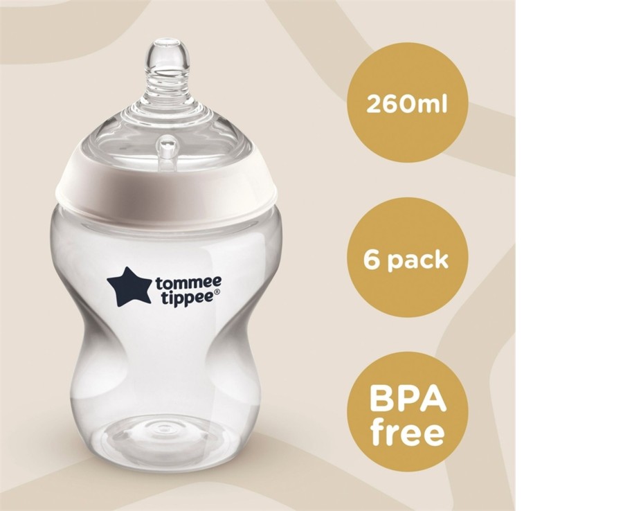 Baby Ken Black Toys | Tommee Tippee Closer To Nature 260Ml Baby Bottles 6-Pack