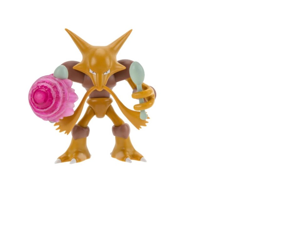 Toys Ken Black Toys | Pokemon Alakazam Battle Feature Figure - 4.5-Inch Infernapebattle Figure