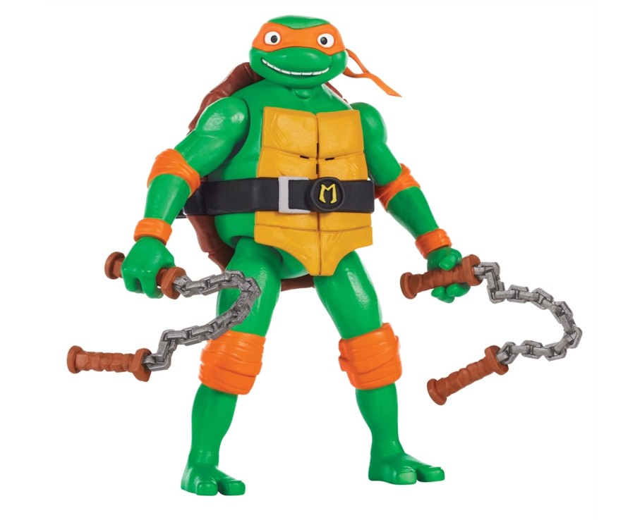 Toys Ken Black Toys | Tmnt Mutant Mayhem Deluxe Ninja Shouts Figure - Michelangelo