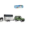 Toys Ken Black Toys | Bruder 1:16 Land Rover With Horse Trailer