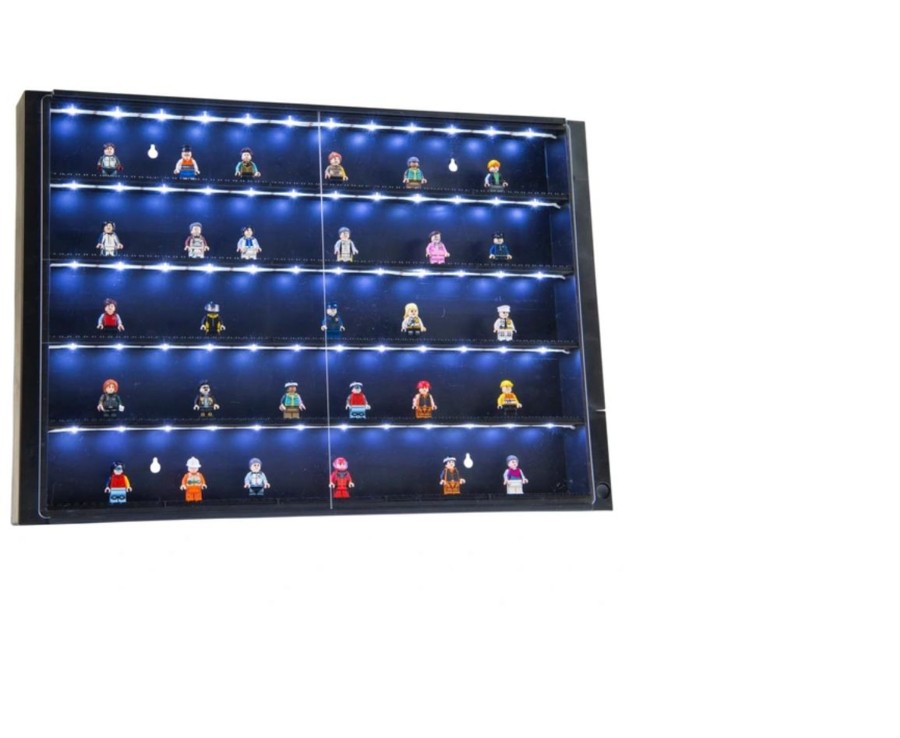 Toys Ken Black Toys | 5-Level Minifigurine Display Case With Led Lights