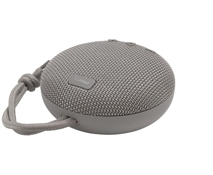 Tech & Gaming Ken Black Toys | Streetz Waterproof Bluetooth Speaker Grey