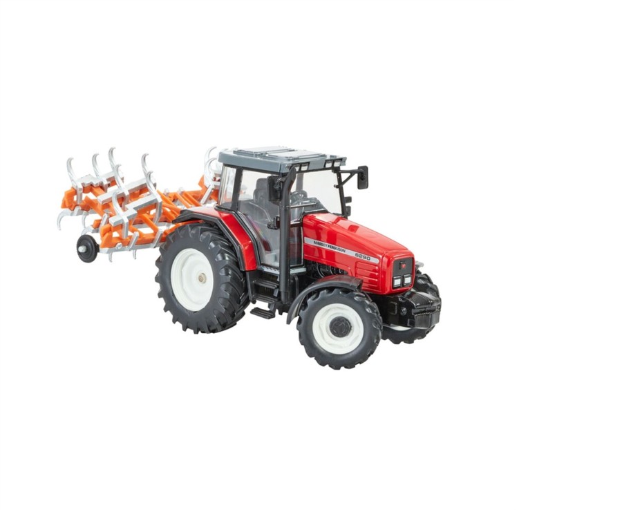 Toys Ken Black Toys | Britains - Heritage Tractor Playset ( With Fold Up Cultivator)