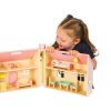 Toys Ken Black Toys | Wooden Fold & Go Dollhouse