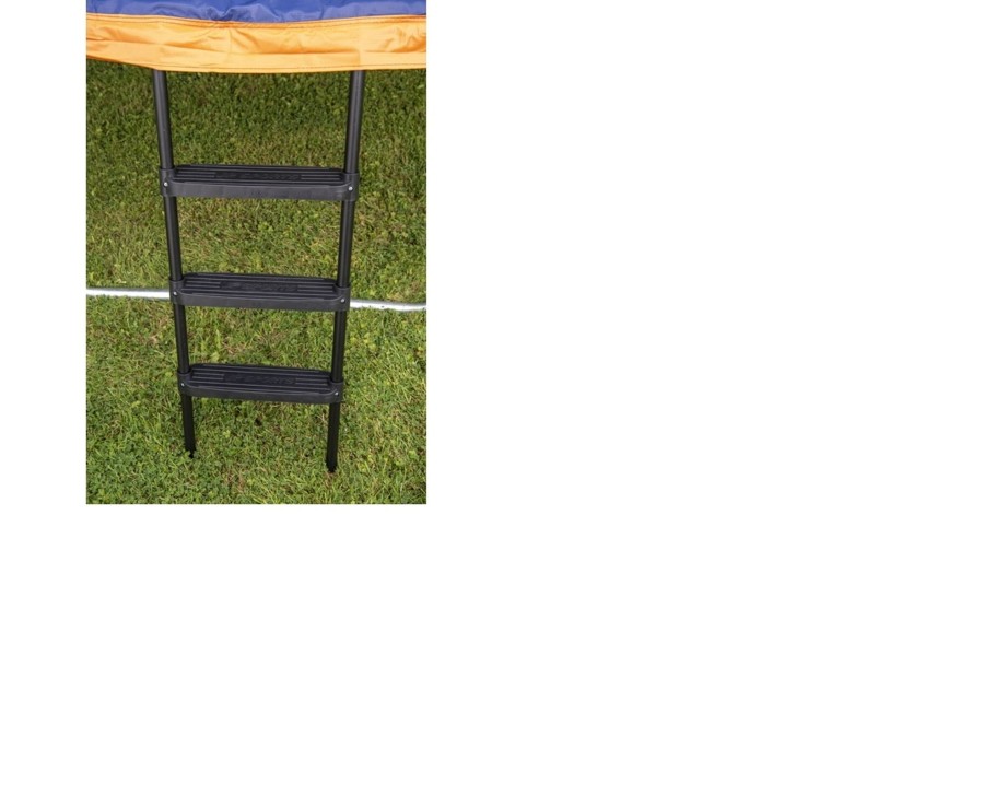 Outdoor Ken Black Toys | 3 Step Ladder For 13Ft / 14Ft Round Trampoline & 10Ft / 12Ft Rectangle Trampoline