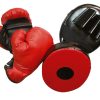 Outdoor Ken Black Toys | 8Oz Boxing Gloves And Punching Mitt