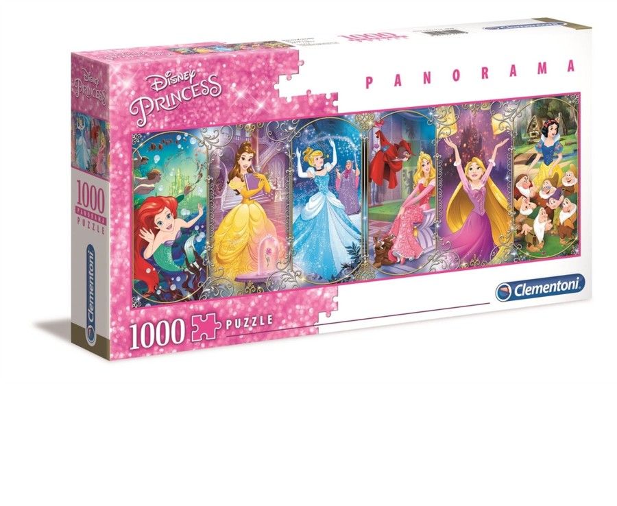 Learning & Education Ken Black Toys | Clementoni Disney Princess 1000 Pc Panorama Puzzle