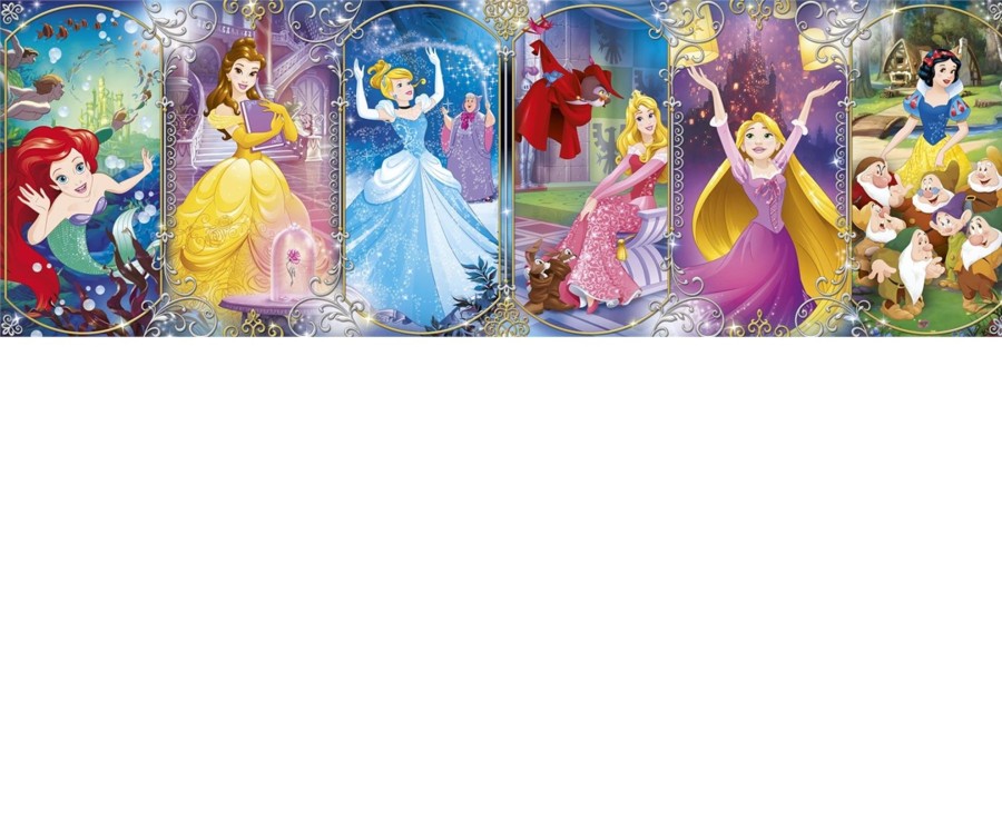 Learning & Education Ken Black Toys | Clementoni Disney Princess 1000 Pc Panorama Puzzle