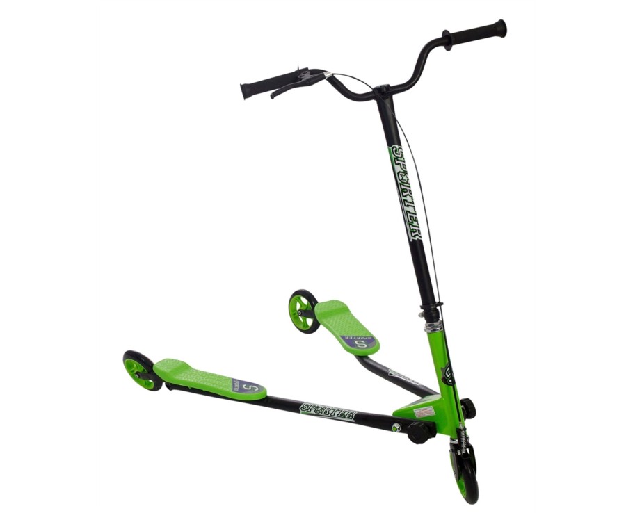 Outdoor Ken Black Toys | Sporter 2 Green & Black Scooter