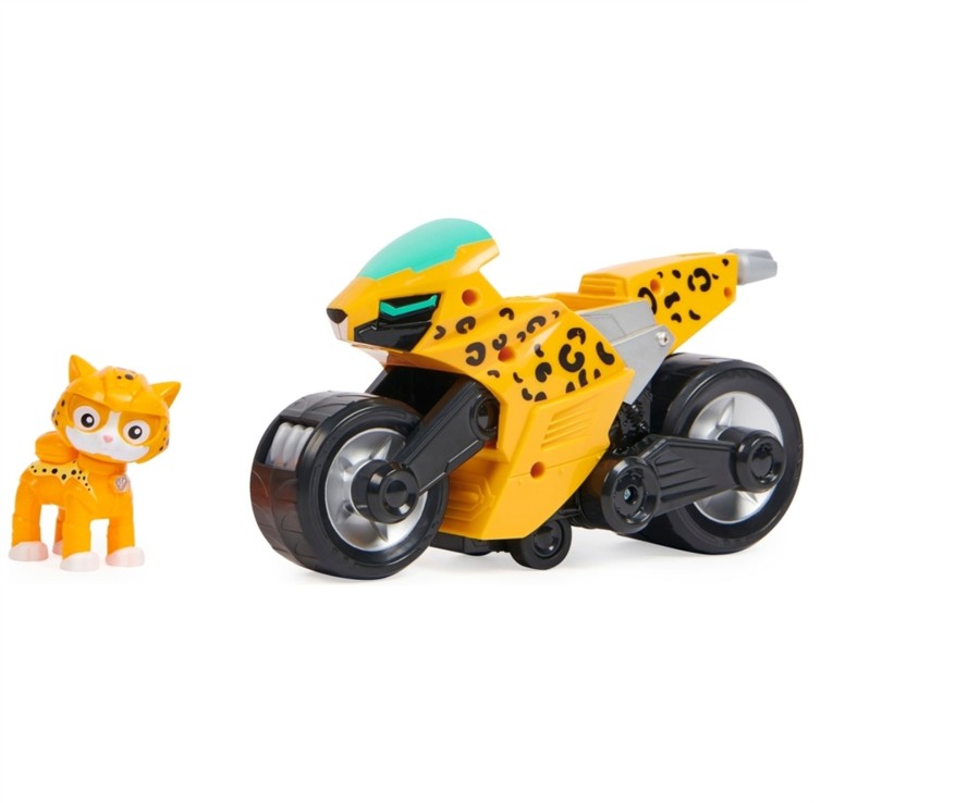 Toys Ken Black Toys | Paw Patrol, Cat Pack, Wild Cat'S Transforming Toy Motorcycle With Collectible Action Figure