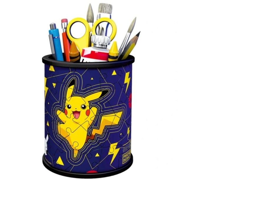 Learning & Education Ken Black Toys | Ravensburger Pokemon Pencil Holder 54 Piece 3D Jigsaw Puzzle