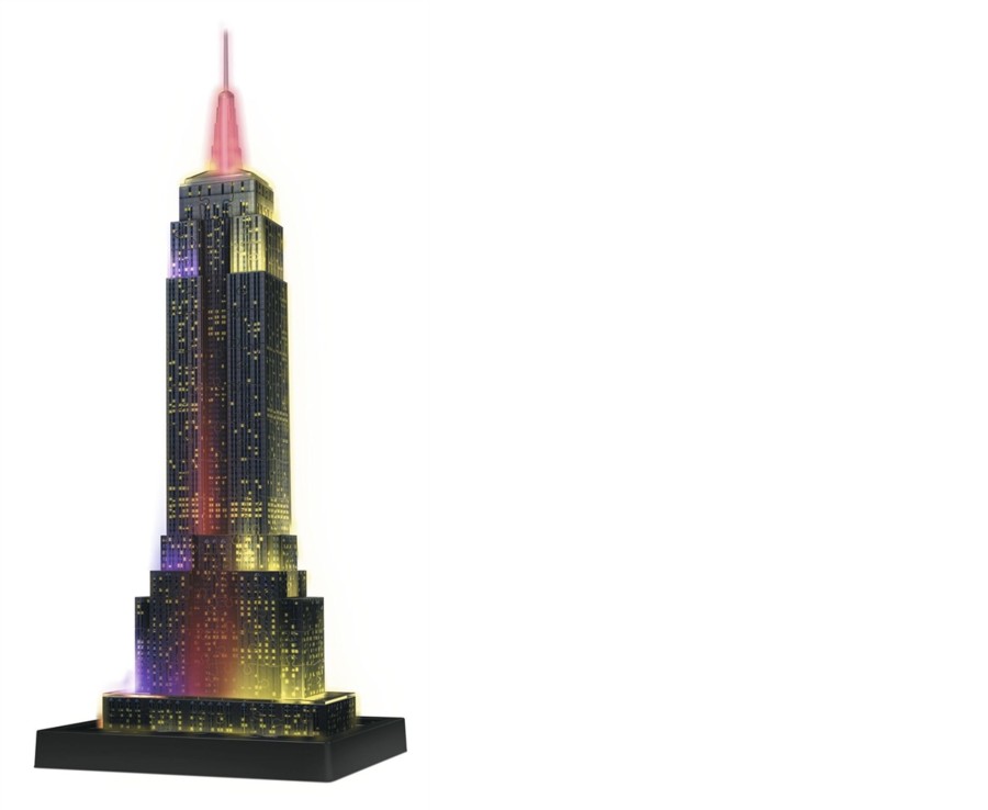 Learning & Education Ken Black Toys | Empire State Building - Night Edition, 216Pc 3D Jigsaw Puzzle®