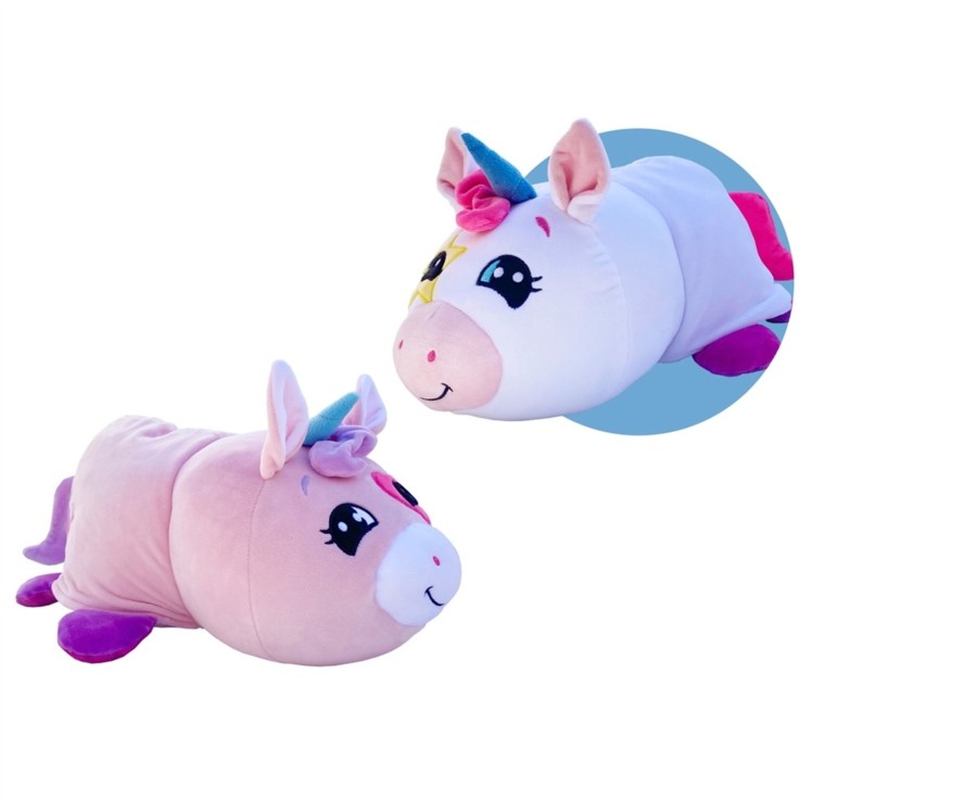 Toys Ken Black Toys | Flip-A-Zoo Mushmillows 38Cm Heart Unicorn To Star Unicorn Soft Toy