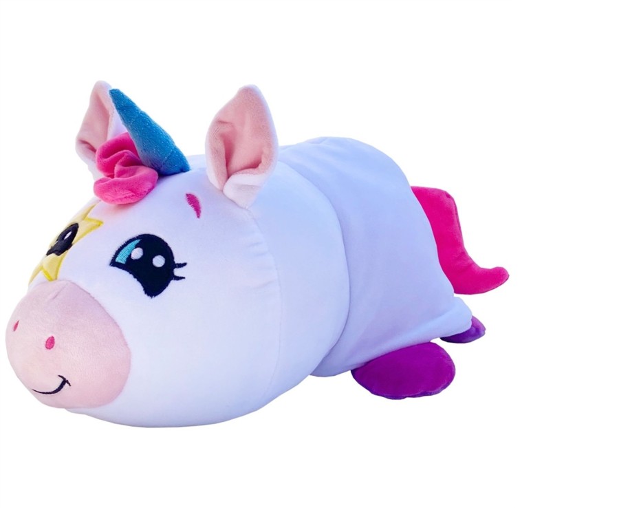 Toys Ken Black Toys | Flip-A-Zoo Mushmillows 38Cm Heart Unicorn To Star Unicorn Soft Toy