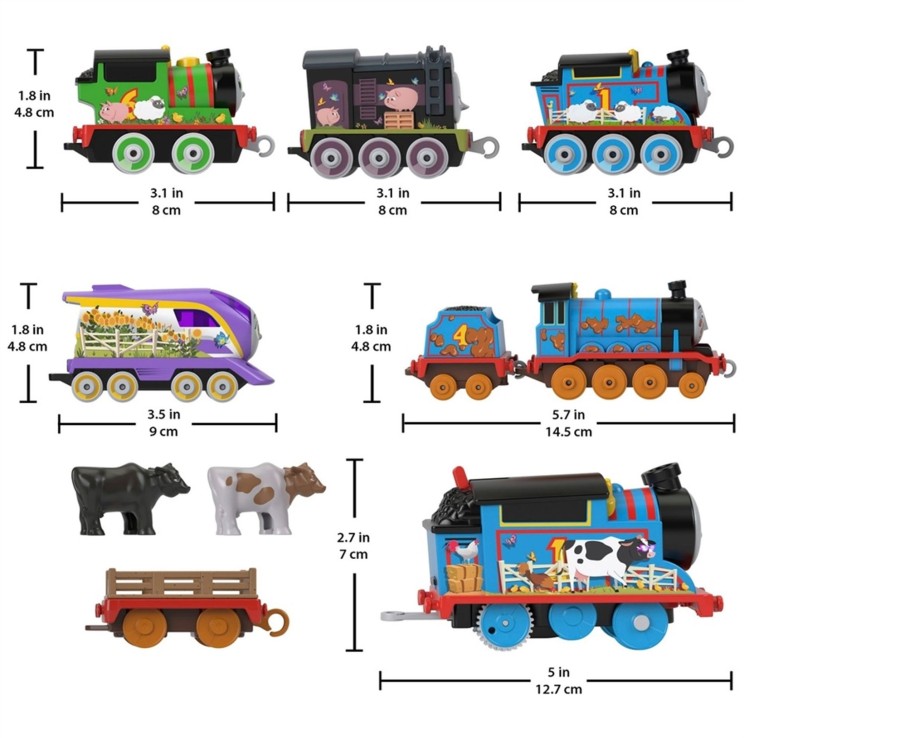 Toys Ken Black Toys | Thomas & Friends Around The Farm Engine Multipack