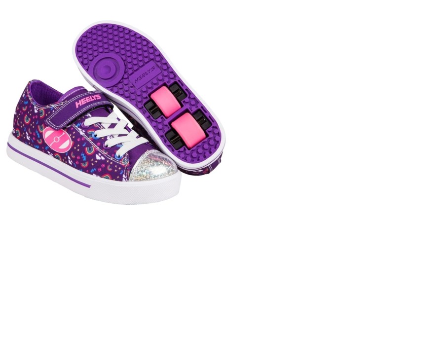 Outdoor Ken Black Toys | Heelys Snazzy X2 Purple Rainbow Size Uk 13