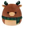 Toys Ken Black Toys | Squishmallows 40Cm Buford Moose With Green Plaid Antlers And Christmas Scarf