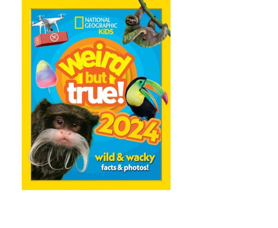 Learning & Education Ken Black Toys | National Geographic Kids: Weird But True 2024 Annual Hardback Book