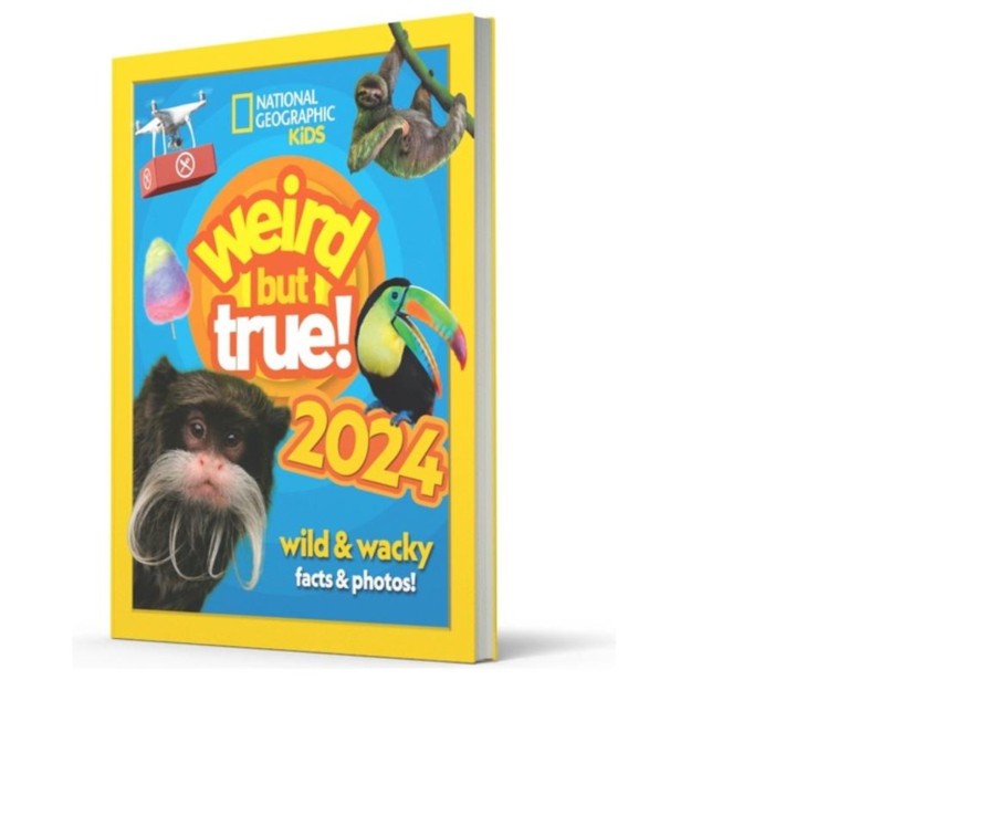 Learning & Education Ken Black Toys | National Geographic Kids: Weird But True 2024 Annual Hardback Book