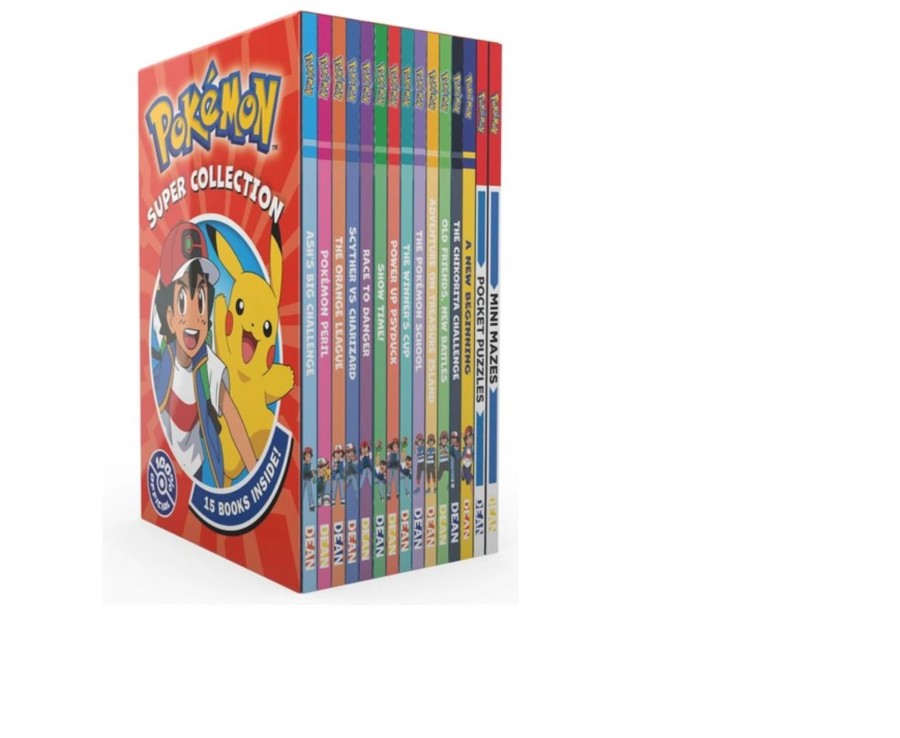 Learning & Education Ken Black Toys | Pokemon Super 15 Book Collection