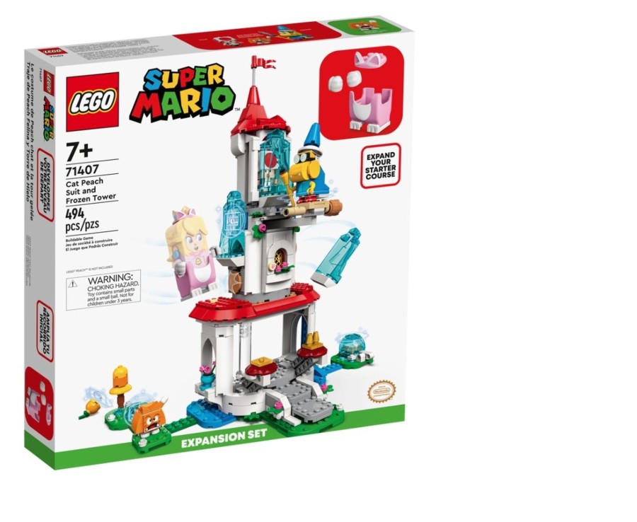 Toys Ken Black Toys | Lego 71407 Super Mario Cat Peach Suit & Tower Expansion Set