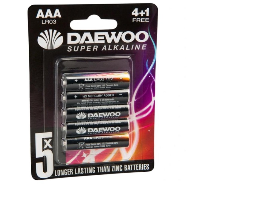 Tech & Gaming Ken Black Toys | Daewoo Aaa Alkaline Batteries 5-Pack