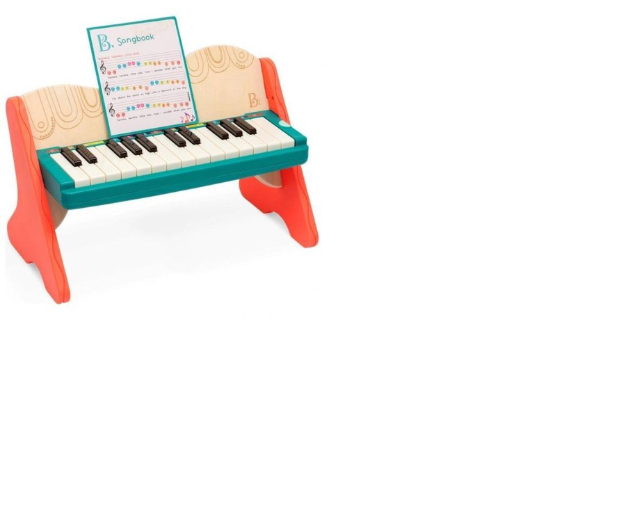 Toys Ken Black Toys | B Toys: Mini Maestro Wooden Piano