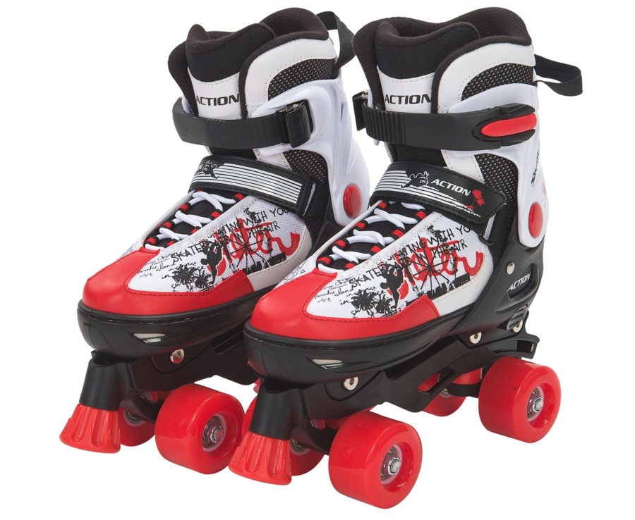 Outdoor Ken Black Toys | Blindside Quad Skate 4-7 (Uk) Red/White