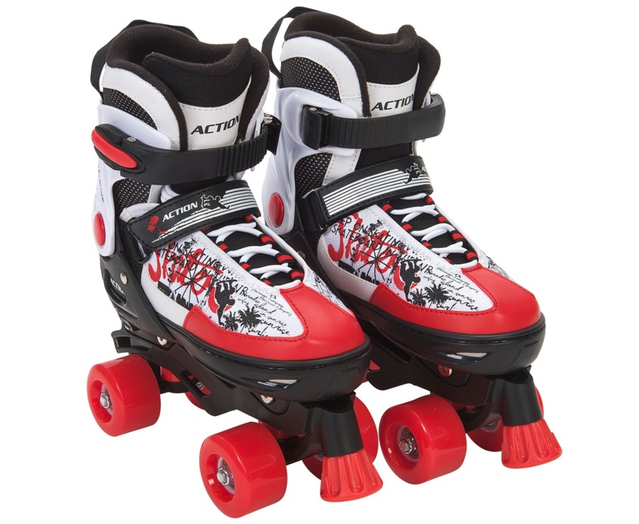 Outdoor Ken Black Toys | Blindside Quad Skate 4-7 (Uk) Red/White