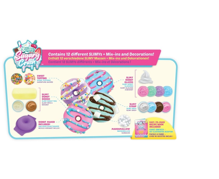 Learning & Education Ken Black Toys | Slimy Sugary Crush Bakery Series Slimy-Donut