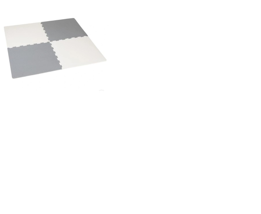 Baby Ken Black Toys | Big Steps Grey And White Foam Floor Mat