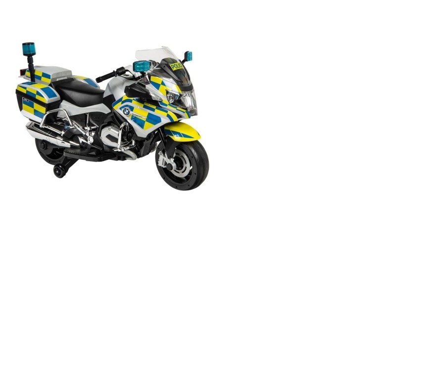 Outdoor Ken Black Toys | Bmw Police Motorcycle 12V Electric Ride On