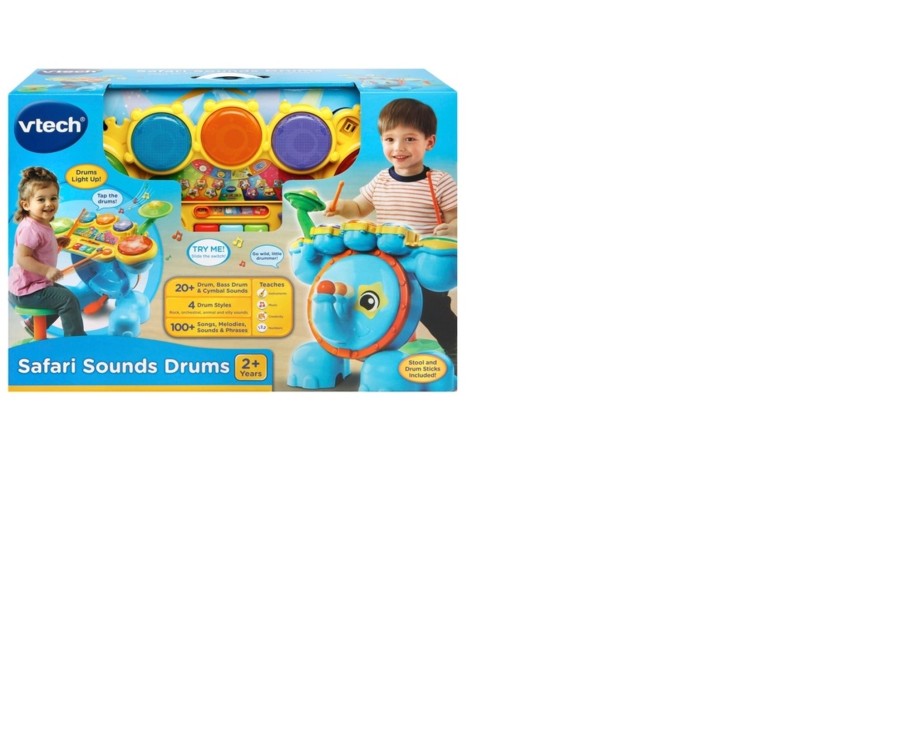 Toys Ken Black Toys | Vtech Safari Sounds Drum