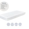 Baby Ken Black Toys | Baby Elegance Eco Fibre Cot Bed Mattress