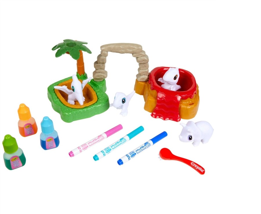 Learning & Education Ken Black Toys | Crayola Washimals Dinosaur Island Playset