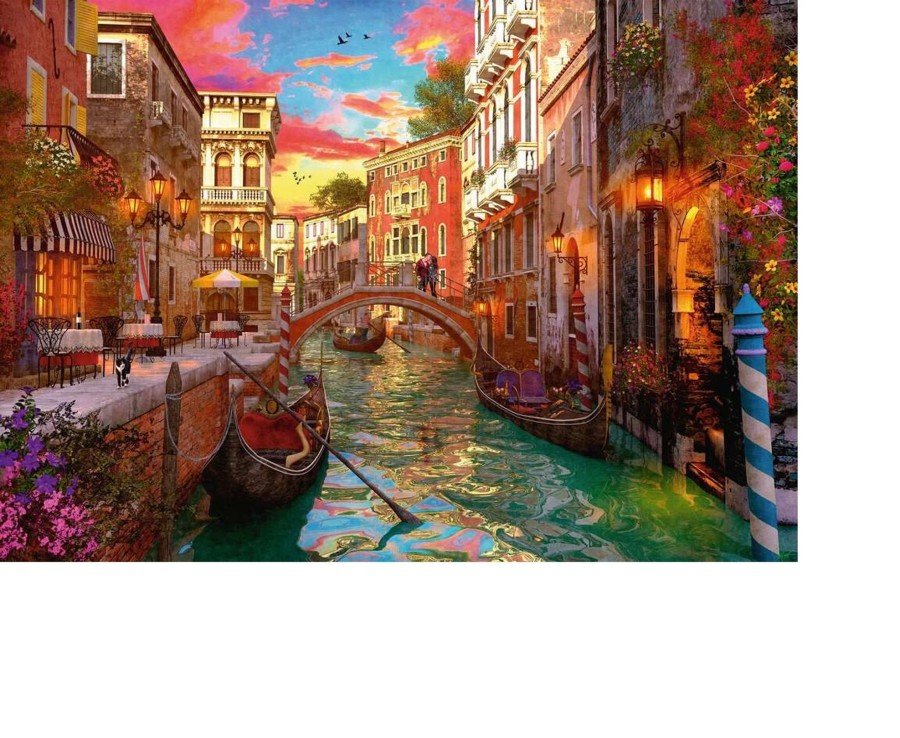 Learning & Education Ken Black Toys | Ravensburger Venice Romance 1000 Piece Jigsaw Puzzle