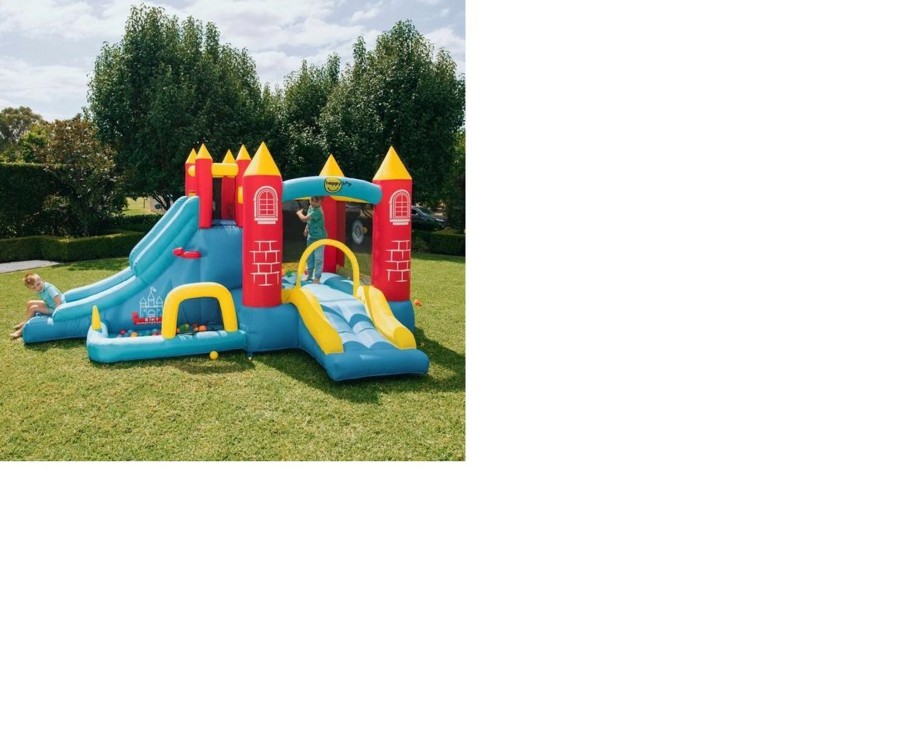 Outdoor Ken Black Toys | 8-In-1 Bouncy Castle With Ball Pit