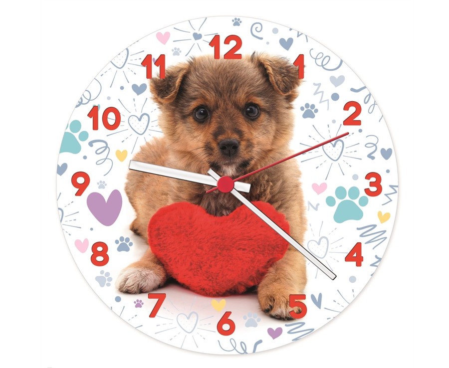 Learning & Education Ken Black Toys | Clementoni Cute Puppy Clock Puzzle 96Pc