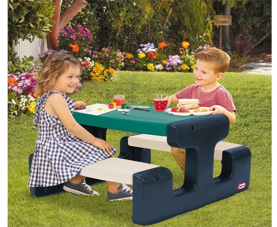 Outdoor Ken Black Toys | Little Tikes Jr. Picnic Table (Jungle)