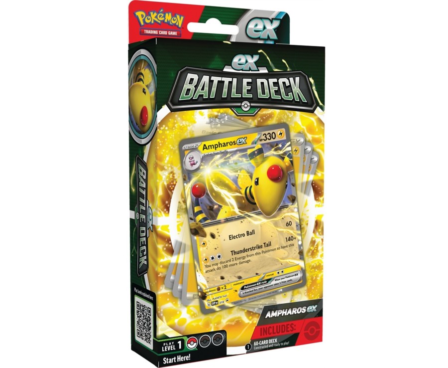 Toys Ken Black Toys | Pokemon Tcg: Lucario And Ampharos Ex Battle Deck