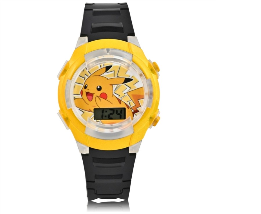 Tech & Gaming Ken Black Toys | Pokemon Flashing Lcd Watch Mega Set