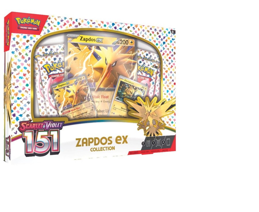 Toys Ken Black Toys | Pokemon Tcg: Scarlet & Violet 3.5: 151 Zapdos Ex Collection