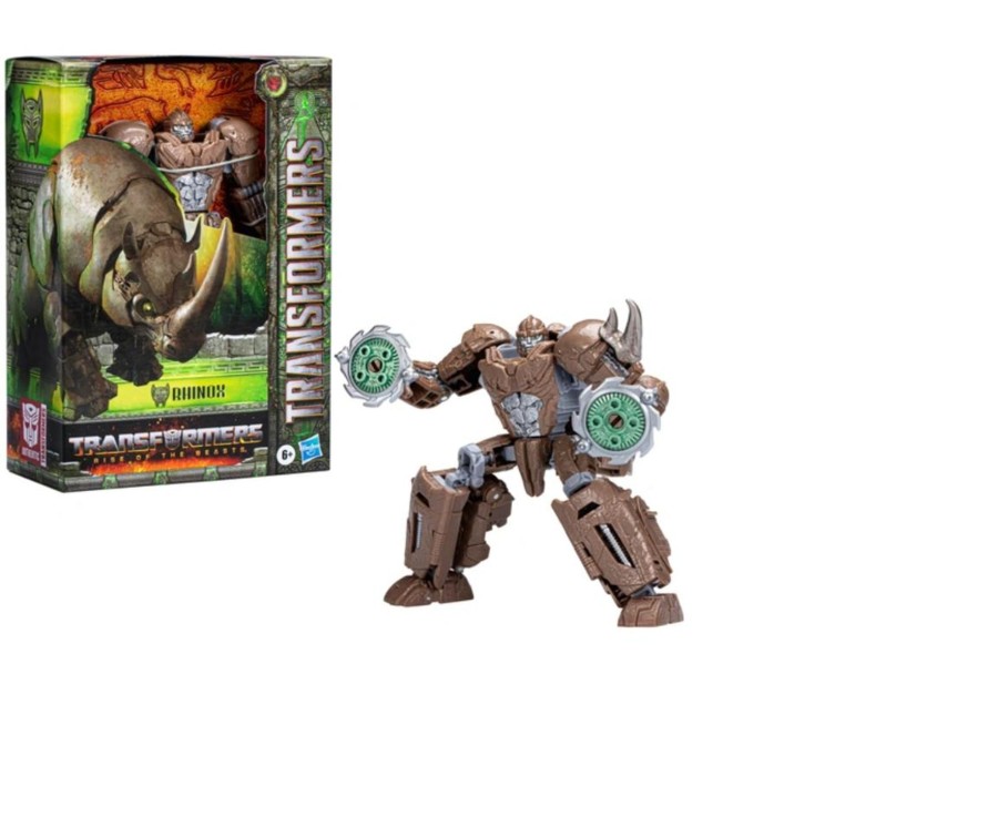 Toys Ken Black Toys | Transformers: Rise Of The Beasts Voyager Class Rhinox Action Figure