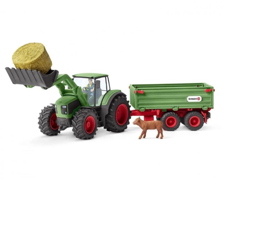 Toys Ken Black Toys | Schleich Tractor & Trailer 42379