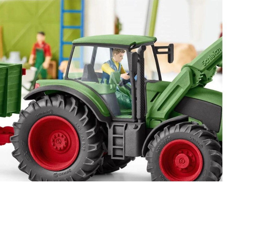 Toys Ken Black Toys | Schleich Tractor & Trailer 42379