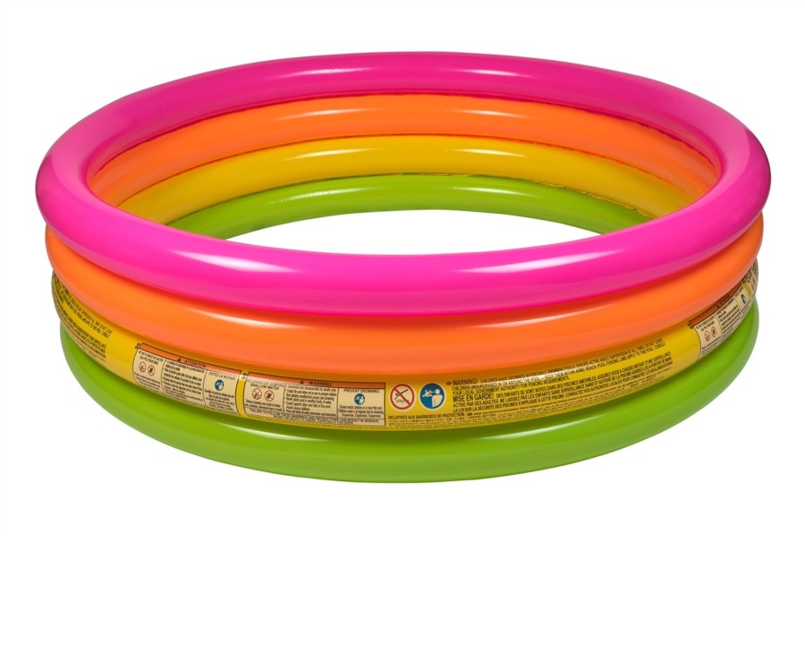 Outdoor Ken Black Toys | Intex Sunset Glow 4 Ring Pool